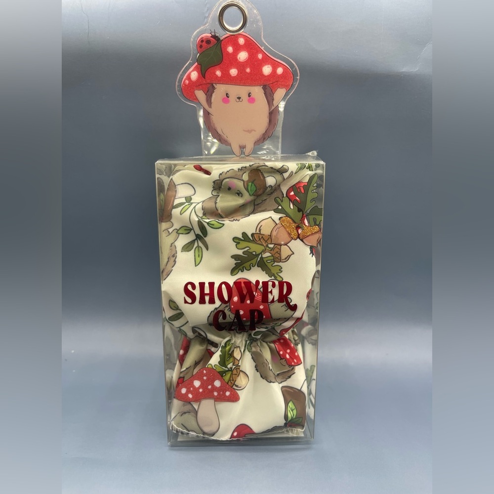 Whimsical Hedgehog Shower Cap, NWT